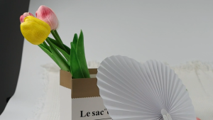 5Pcs Hand Folding Fan Round Shape Paper Fans Outdoor Travel Event Accessories