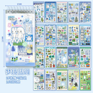 20sheets/lot Kawaii Japanese Wonderful Moments Series Die Cutting Coil Sticker Book DIY Scrapbook Stationery Decoration  ﻿Kit
