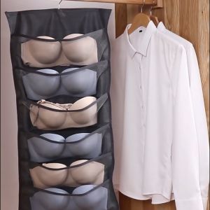 ที่เก็บชุดชั้นใน เก็บถุงเท้า แบบแขวน 2 ด้านแบบไม้เเขวน เก็บกางเกงใน