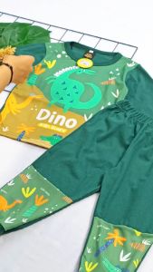 Setelan Anak Laki Laki Kaos Sublimasi Print Olsen Pajamas 1-10 tahun