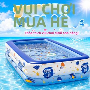 1 Bể Bơi Phao Cỡ Lớn Dành Cho Người Lớn Bể Bơi Gia Đình Bơm Hơi Dùng Cho Sân Sau Vườn Tiệc Ngoài Trời Chất Liệu PVC