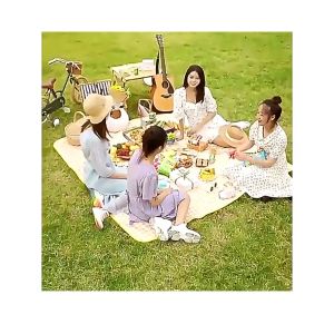 Thảm Picnic cắm trại chống nước gấp gọn 2*2m Thảm du lịch dã ngoại decor ngoài trời cực đẹp-NIEVE