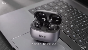 HOCO EQ27 ANC+ENC Noise Reduction Wireless Bluetooth Headset Intelligent Ai Translation Headset BT5.4