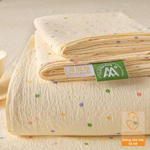 KAMONI | Bộ Đồ Chăn Ga Gối Mùa Hè 3 Mảnh Hai Lớp Không Phải Bông
