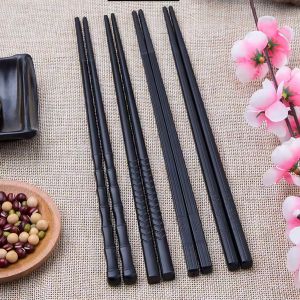 Alloy Chopsticks Sharp Tip Heat Resistant Anti Slip Disposable for Restaurant And Hotel Home Use Commercial Use Disinfectable