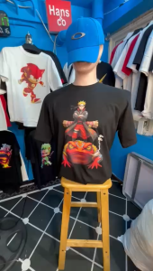 Kaos Pria Premium Motif 3Dimensi Kodok Naruto Animasi Tshirt Oblong Laki Hc0786 By hans & co Katun