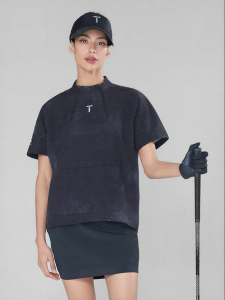 EUROPEAN TOUR | Summer Breathable Comfort Loose Rear Slit Womens Short Sleeve T-Shirt