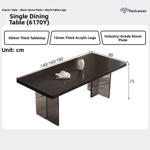 Pashaman | Luxury Floating Rectangle Dining Table
