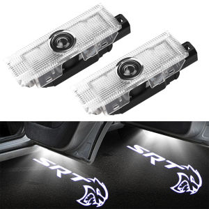 SRT Badge Shadow For Dodge Door Light 2pcs SRT Logo  Light LED Door Ghost Light For Dodge Challenger 2008-2019 SRT 2013-2019