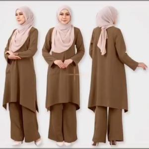 “Exclusive Modern Kurung Set 2025 – Premium Two-Piece Design for Stylish Women.”