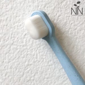 Nature To Nurture Wheat Straw Ultra Fine Bristle Toothbrush 0 to 6 Yrs Old-BLUE OR PINK