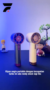 Kipas Angin Portable Mini Portabel Lucu Lipat Kecil Genggam USB Baterai LED Rechargeable 3 Level Silent Bisa Dipegang Kipas Angin Tangan AC Protable Fortable Portebel Untuk Olahraga Outdoor Travel Mini Turbo Colling Super Fan Kencang Ringan Tahan Lama