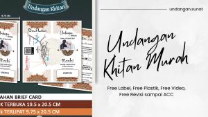( ISI 50 BUAH )COD Termurah Undangan Khitan - Khitanan Undangan Sunat - Sunatan Invittaion Card Guest Card Kartu Ucapan Undangan Walimah Jimpitan