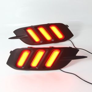 ROMADA | ROMADA 2PCs For Honda Civic 2016 2017 2018 2019 2020 LED Reflector Tail Light Brake Warning Lamp Rear Fog Lamp Rear Bumper Light