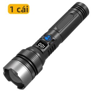 100000LM Đèn Pin LED Siêu Sáng Có Thể Sạc Lại Đèn Pin Chiến Thuật Tầm Xa Chống Nước Cho Cắm Trại Ngoài Trời Đèn Lồng Câu Cá