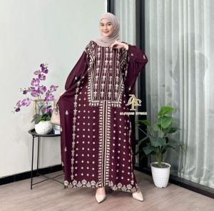 Kaftan Motif Nabawi Rayon Tebal Jumbo Ld 180 cm