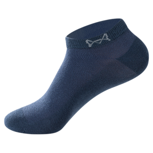 Miiow | Mens Summer Thin Mesh Breathable Sweat Absorbent Antibacterial Pure Cotton Anti-Odor Sports Short Socks Cat Man Brand