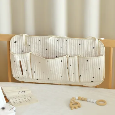 Baby Bedside Organizer Multifunctional Diaper Storage Hanging Bag