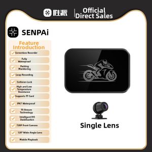 SENPAI | HD Waterproof Anti-shake Motor Vehicle Dash Cam with Dual Lens