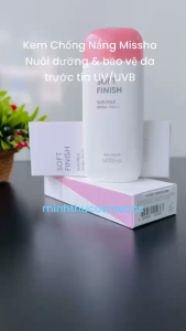 Kem Chống Nắng Missha Soft Finish Sun Milk SPF50+ PA+++ – Nâng Tone Kiềm Dầu