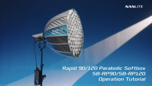 Nanlite Rapid 90/ 120 Parabolic Softbox with Grid and Bowens Mount (35in/47in) Nanlite Softbox Light