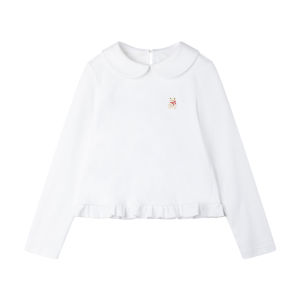 MUCMUKN | Antibacterial Embroidered Lace Collar T-shirt