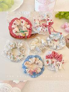 Phụ Kiện Tóc Cao Su Đàn Hồi Cao Phong Cách Pháp Cổ Điển Mùa Hè Cho Phụ Nữ Buộc Tóc Tròn Thấp Dây Đeo Tóc Đuôi Ngựa