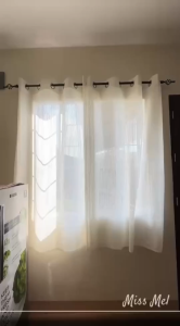 BUY 1 TAKE 1 White Lace Aesthetic Curtain For Living Room With Ring Sheer Elegant Curtain For Bedroom