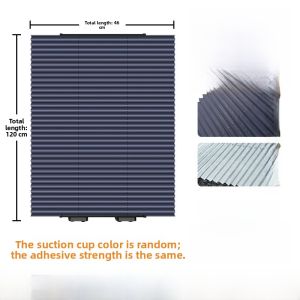 Heat Insulation Sunshade Curtain Adhesive Suction Cup Type Roll up Balcony Kitchen Window Light Blocking Curtain Aluminum Foil Material