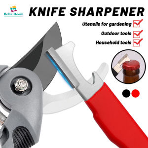 3 IN 1 Multifunctional Pocket Sharpener Bottle Opener Wrench Portable Handheld Sharpener with Lid Speedy Sharp Grindstone
