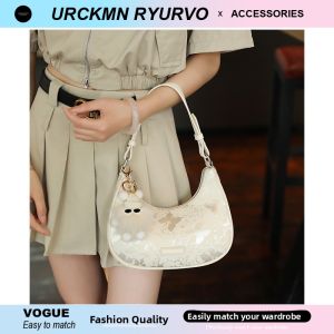 ZAR FENDEN Original Moon Tooth Bag 2025 New Summer Commuter Underarm Single Shoulder Crossbody Bag Womens Handbag