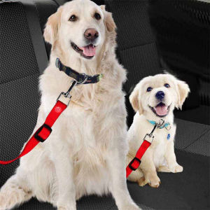 HATELI Vehicle Car Pet Dog Seat Belt Puppy Car Seatbelt Harness Lead Clip Pet Dog Supplies Safety Lever Auto Traction Products 3S1