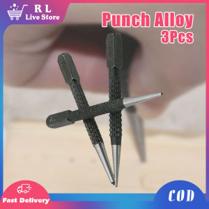 3PCS Punch Alloy Set 1.5mm/2mm/3mm Non-Slip Sample Punching Center Impact Location Metal Wood Scribe Tool