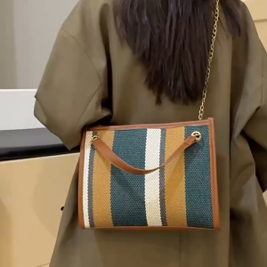 1921 ( READY STOCK ) CANVAS PU SLING BAG EU FASHION HOUSE