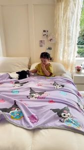 fv88 – Selimut Anak Sanrio Kuromi Cinnamoroll Melody Hello Kitty Bulu Lembut Halus Import Premium Polyester Ukuran 100x150 cm
