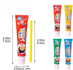 5/10/20pcs Magic Bubble DIY Bubbles Children Elastic Bubble Balloons Blow Up Balloons with Straw Party Game