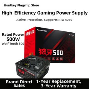 HUNTKEY | Gaming PC Compatible Power Supply with Back Cable Management
