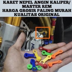 HARGA GROSIR karet nepel angin kaliper karet nepel master rem karet tutup angin kaliper karet nepel warna ORIGINAL BVS