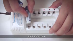 PROMO COD Charger Baterai AA  1200 + Batre Cas AA batrei Cas AAA Charger Baterai 6 slot AA/AAA with 6PCS AA 1200mAh