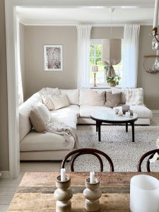 French Style Cotton Linen Sofa L-Shape Detachable Living Room Furniture Vintage Simple Clean Straight Row Queen Size Couch