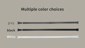 80-240cm Non drilling adjustable multifunctional stainless steel telescopic rod and curtain rod/shower curtain door curtain support rod