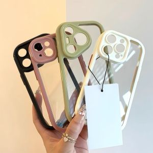 Oppo Reno13/12pro/10pro+/reno11pro A97/96 A72 Compatible Transparent Cream Shell Cute Silicone Protective Phone Case