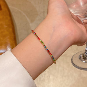 Luxurious Pearl Heart Shaped Bracelet for Women Sparkling Fashion Crystal Arm Ring Korean Style Metal Material Hand Jewelry