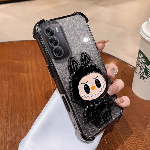 Rabbit Ear Stand OPPO Reno 12 Phone Case Full Cover Cartoon Protective Shell Female Version High End Sensation Suitable for Reno 11 pro
