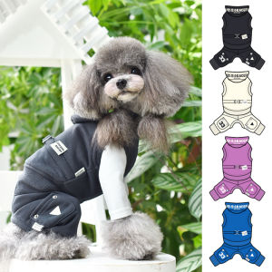 Four-Legged Zipper Dog Clothes Original Anti-Fur Loss Teddy Pet Clothes Autumn New Style Multi-Color Cotton Casual Pet Wear