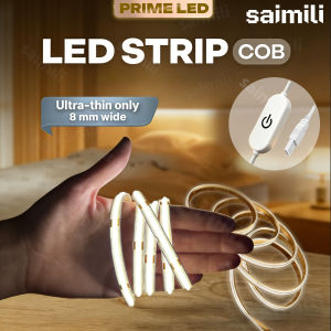 LED Light Strip USB Touch Sensor 5V COB Diode Tape Dimmer Backlight DIY High Density Linear Lightings Lamp Ribbon For Home Decor