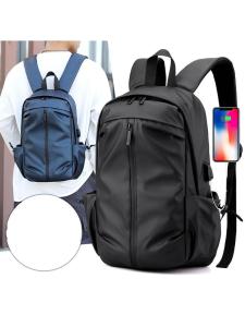 New Mens Commuter Business Backpack USB Charging Double Shoulder Computer Bag Fashion Luggage Backpack Simple Travel Bag