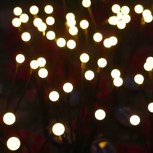 Solar Powered Firefly Lights Outdoor Waterproof IP55 Swaying Garden Pathway Lights for Luxury Christmas Patio Yard Camping Decor