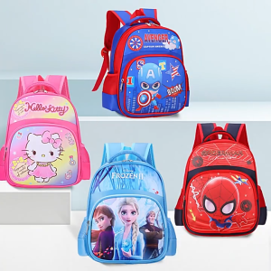 กระเป๋านักเรียนเด็ก กระเป๋าเป้เด็ก กระเป๋าเป้ลายการ์ตูนน่ารัก กระเป๋านักเรียนแข็งแรง น้ำหนักเบา เหมาะกับเด็กอายุ 3-8 ขวบ