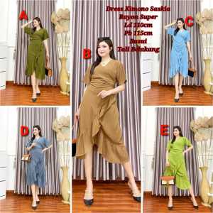Dress Kimono Sazkia || Dress Kimono Kekinian Terbaru 2022